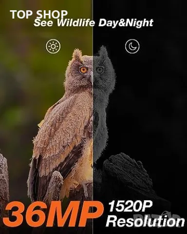 Нова соларна Ловна камера Водоустойчива за лов наблюдение диви животни, снимка 4 - Камери - 49804790