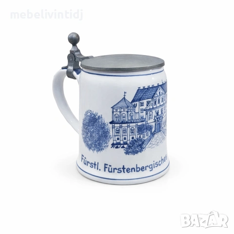 Колекционерска порцеланова халба за бира - замъка Schloss Burg, снимка 3 - Други ценни предмети - 53598363