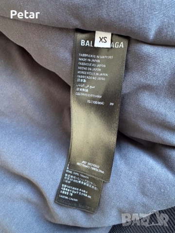 Balenciaga denim apparel bomber jacket, снимка 5 - Якета - 52891857