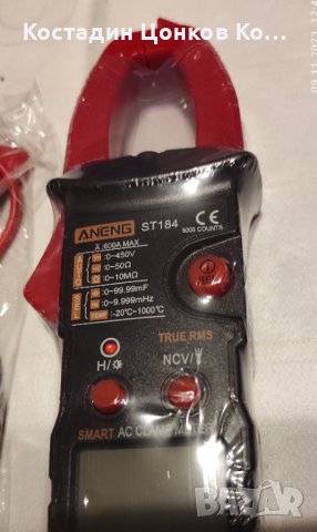 Нови Ампер клещи и Мултиметър ANENG ST184. Цена 40 лв., снимка 4 - Други инструменти - 42938802
