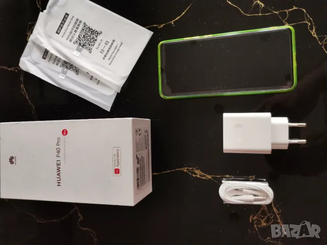 Huawei P40 Pro 256gb 5G, пълен пакет, счупен дисплей , снимка 2 - Huawei - 49898686