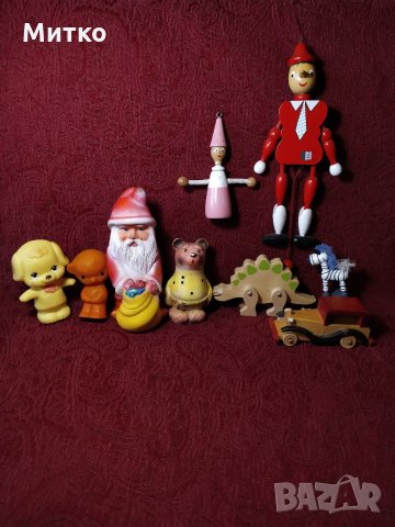 Много стари гумени играчки от соца и други от дърво - 60 лв. за всичките., снимка 1 - Колекции - 32405432