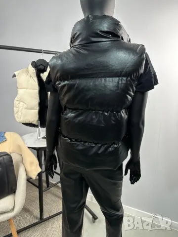 Дамска кожена грейка / елек , снимка 3 - Елеци - 42808263