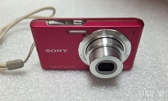 ПОРЪЧАН! Цифров фотоапарат SONY Cyber ​​Shot розов DSC-W610 14.1MP, 4x увеличение, снимка 3 - Фотоапарати - 49431925