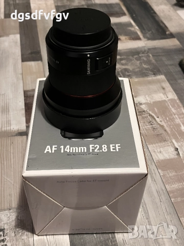 Samyang AF 14mm F2.8 за Canon EF , снимка 4 - Обективи и филтри - 38684071