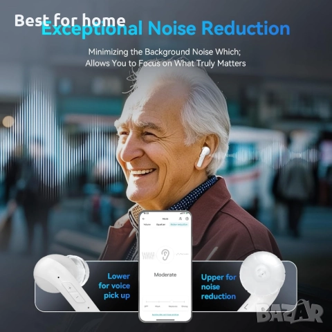 Bluetooth слухови апарати за възрастни хора, снимка 3 - Други - 51581178