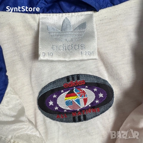 Рядка Vintage Adidas "All Nations" Windbreaker – 90-те години – XL, снимка 4 - Спортни дрехи, екипи - 53513428