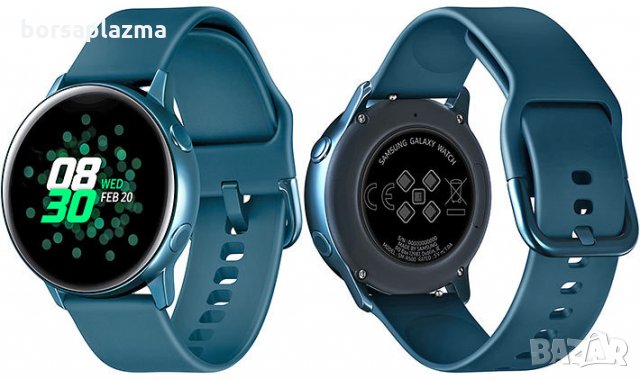 СИЛИКОНОВА КАИШКА ЗА SAMSUNG GALAXY WATCH ACTIVE R500 20MM - BLACK, снимка 4 - Каишки за часовници - 26903961