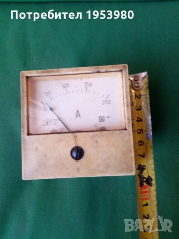 Стар амперметър, снимка 1 - Антикварни и старинни предмети - 35224951