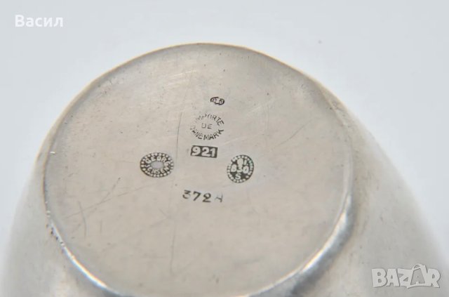 Сребърна чаша Georg Jensen, снимка 10 - Антикварни и старинни предмети - 43844943
