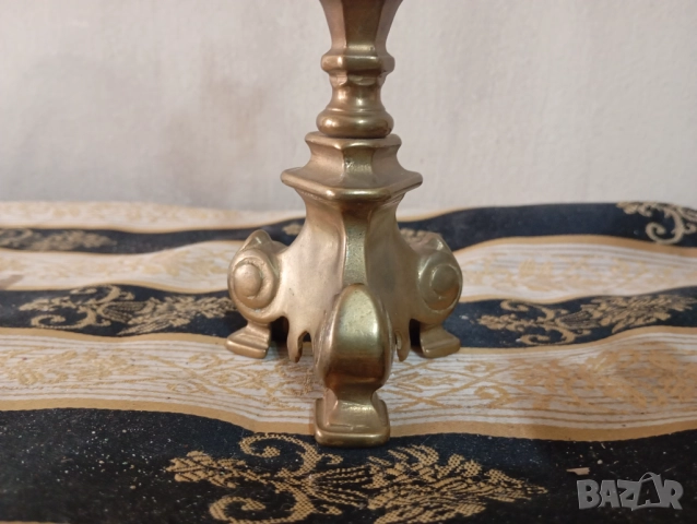 Бароков свещник, снимка 2 - Други ценни предмети - 52440655