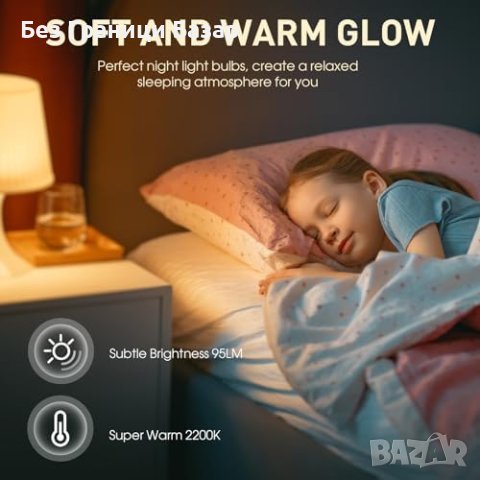 Нов комплект 2 броя LED Крушки E14 Топло Бяла 1.5W Винтидж Декоративна , снимка 6 - Крушки - 43377744