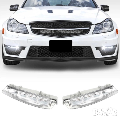 Дневни светлини LED DRL Mercedes W212, w207, w204, w 219, R172, снимка 2 - Части - 52804270