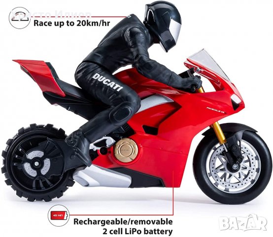 Ducati Panigale VS4 S Пистов Мотор Самобалансиращ 2 Колела RC 1:6 Air, снимка 8 - Коли, камиони, мотори, писти - 39379039