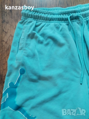 Nike Jordan Essentials Men's Fleece Shorts - Bleached Aqua | - страхотни мъжки панталони L, снимка 5 - Спортни дрехи, екипи - 51549859