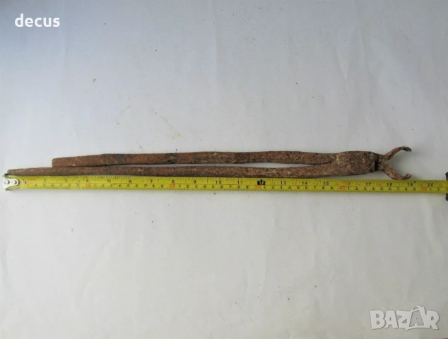 Древни средновековни железни ковашки клещи, снимка 3 - Антикварни и старинни предмети - 51456383