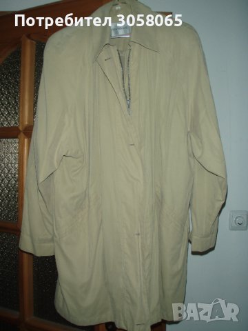 елегантно тънко бежаво яке с ефектна подплата XL