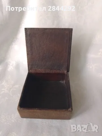 Стара Кожена Кутия, снимка 3 - Декорация за дома - 49784990