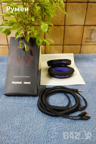 Падове и кабел за Sennheiser HD 600 650 660s  и др. , стойка за слушалки