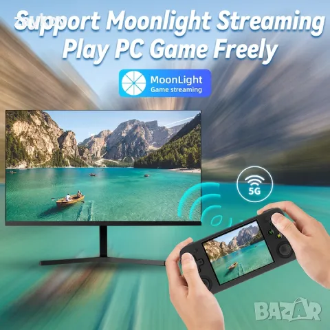 Ретро конзола ANBERNIC RG35XX H 128GB с игри, 4 ядра, снимка 3 - Друга електроника - 49798705