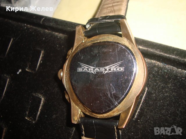 SARASTRO ДИЗАЙНЕРСКИ МАРКОВ МОДЕН ПОЗЛАТЕН ЧАСОВНИК с КАИШКА 21784, снимка 13 - Мъжки - 32714466