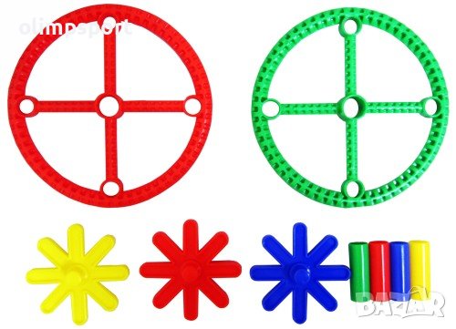 Конструктор 500г елементи с различни цветове в PVC плик., снимка 2 - Конструктори - 43050352