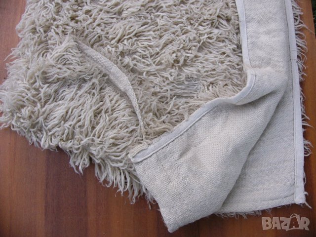 РЕТРО Български Класически Зимен Вълнен ГУБЕР 190x170 см Китеник Халище Килим Покривка Одеяло БАРТЕР, снимка 3 - Покривки за легло - 43984685