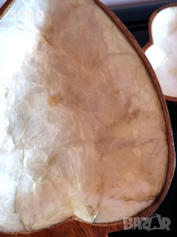 Прекрасни Дървени Фруктиерки Със Седеф-Цветовете На Картите, снимка 5 - Антикварни и старинни предмети - 40730888