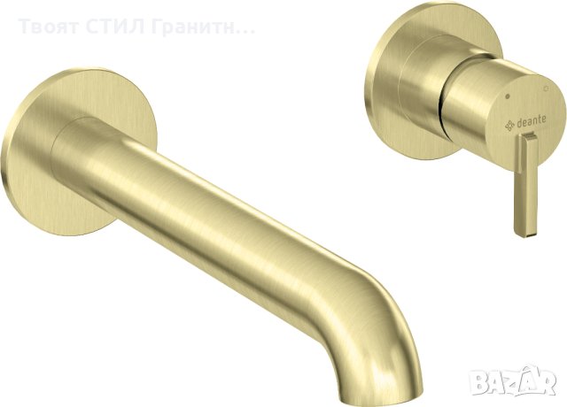 Златен мат смесител за вграждане за Баня модел Silia Brushed Gold -12%, снимка 1 - Смесители - 43555179