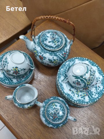 Japan изящен ръчно рисуван сет за чаена церемония порцелан 