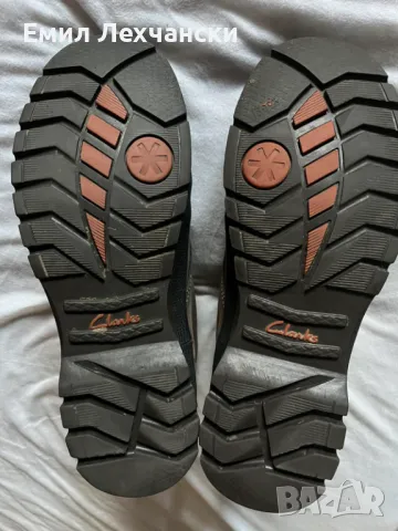 Обувки Clarks 43 номер, стелка 27,5, естествена кожа, гумен борд, снимка 4 - Мъжки боти - 48816345