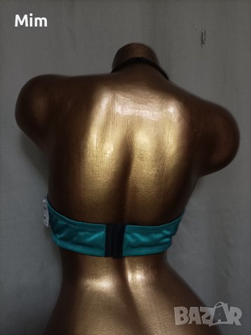 Frederick's 80 C Нов сатенен сутиен цвят Електриково , снимка 7 - Бельо - 37500843