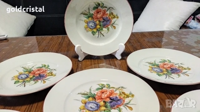 стар български порцелан чинии , снимка 3 - Антикварни и старинни предмети - 36290141