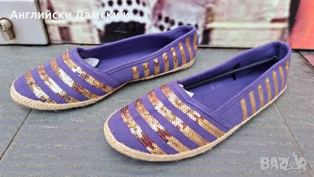 Английски дамски еспадрили , снимка 5 - Дамски ежедневни обувки - 40857504
