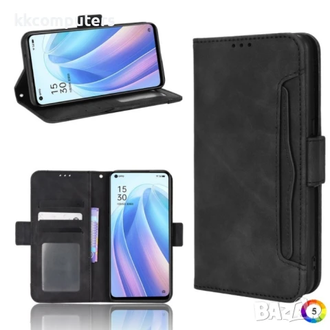 OPPO Reno7 5G / Find X5 Lite Wallet Калъф и Протектор, снимка 5 - Калъфи, кейсове - 51340916