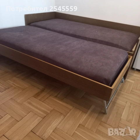 Разтегателно двойно легло 82х190 см., снимка 4 - Спални и легла - 53231294
