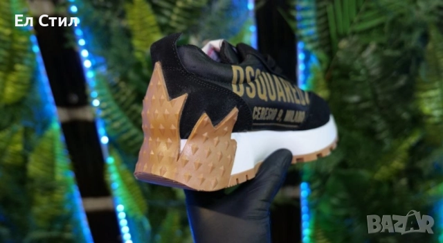 📌Дамски маратонки Dsquared2 Цвят - Черно и Златисто 36 37 38 39 номер Цена 120лв/61.36€ Еконт, снимка 3 - Маратонки - 52247532