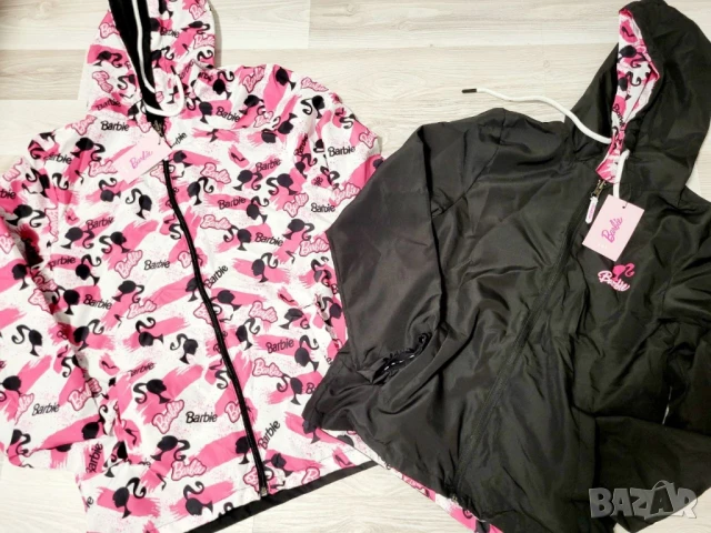 Двулицеви детски ветровки barbie , снимка 2 - Детски якета и елеци - 51152089