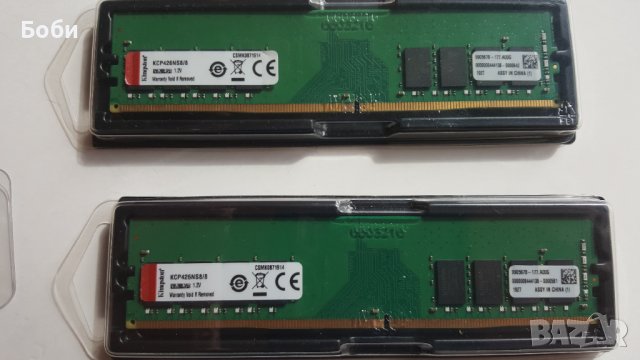 16 GB (2x8) Kingston 8GB DDR4 2666MHz , снимка 2 - RAM памет - 39808154