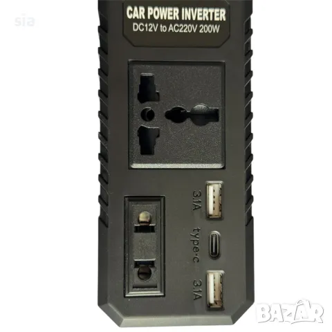 Преобразувател на напрежение, 12v/220v, 200w, снимка 2 - Аксесоари и консумативи - 48876034