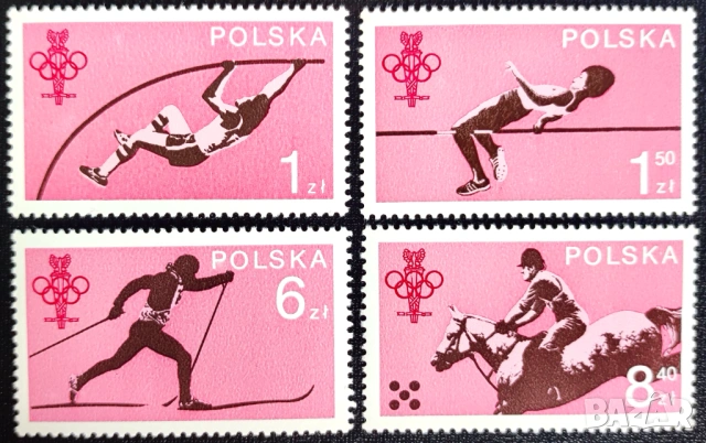 Полша, 1979 г. I лот - марки на тема самолети, изкуство, спорт, риби, папа, кораби, личности и др., снимка 4 - Филателия - 53304518