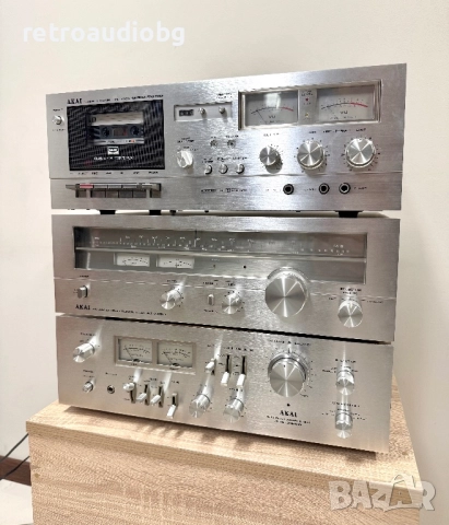 🔉Ретро аудио сет AKAI - усилвател, тунер и дек - Made in Japan🔉, снимка 3 - Аудиосистеми - 52939726
