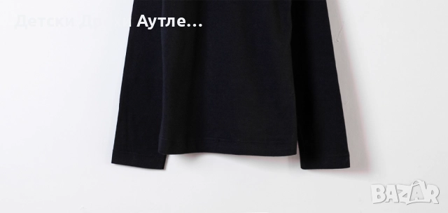 Черни поло блузи с дълъг ръкав за момичета – размери 104-128, снимка 2 - Детски Блузи и туники - 51940950