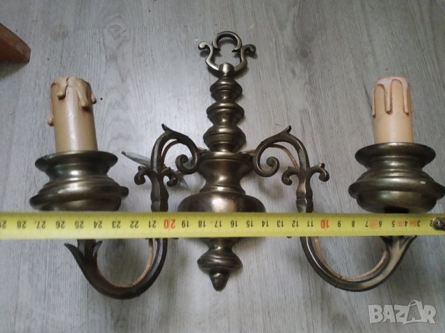 два барокови аплика за стена-комплект, снимка 4 - Лампи за стена - 40612126