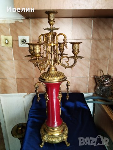 стар бароков свещник , снимка 1 - Антикварни и старинни предмети - 26249075