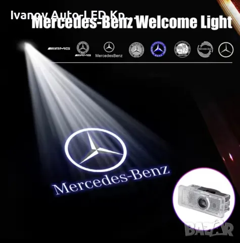 LED Лого Проектор Плафон За:Mercedes-Benz A207;C207;C218;CLA, снимка 2 - Аксесоари и консумативи - 48606164