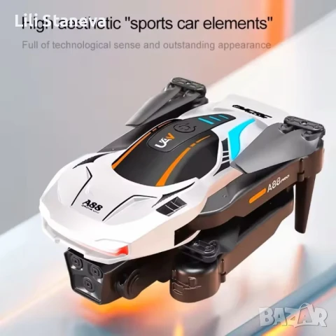 Сгъваем дрон A88 с двойна 1080P камера и интелигентни функции, за управление. , снимка 3 - Дронове и аксесоари - 51110409