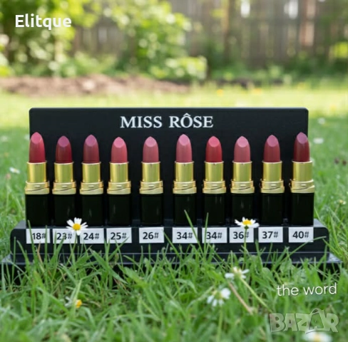 Матово кадифено червило MISS ROSE, снимка 2 - Декоративна козметика - 52970615