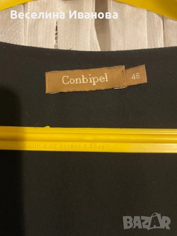 Черна рокля Combipel, снимка 4 - Рокли - 52343272