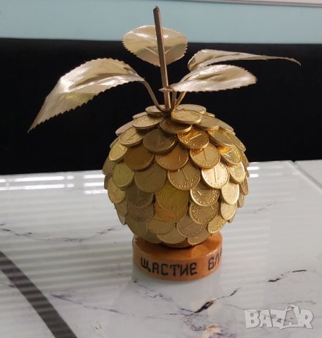 Златна ябълка на изобилието и парите, снимка 5 - Декорация за дома - 28058723
